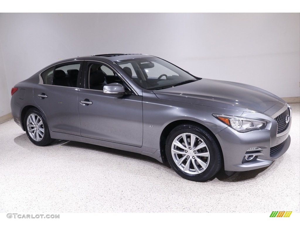 2015 Q50 3.7 AWD - Graphite Shadow / Graphite photo #1