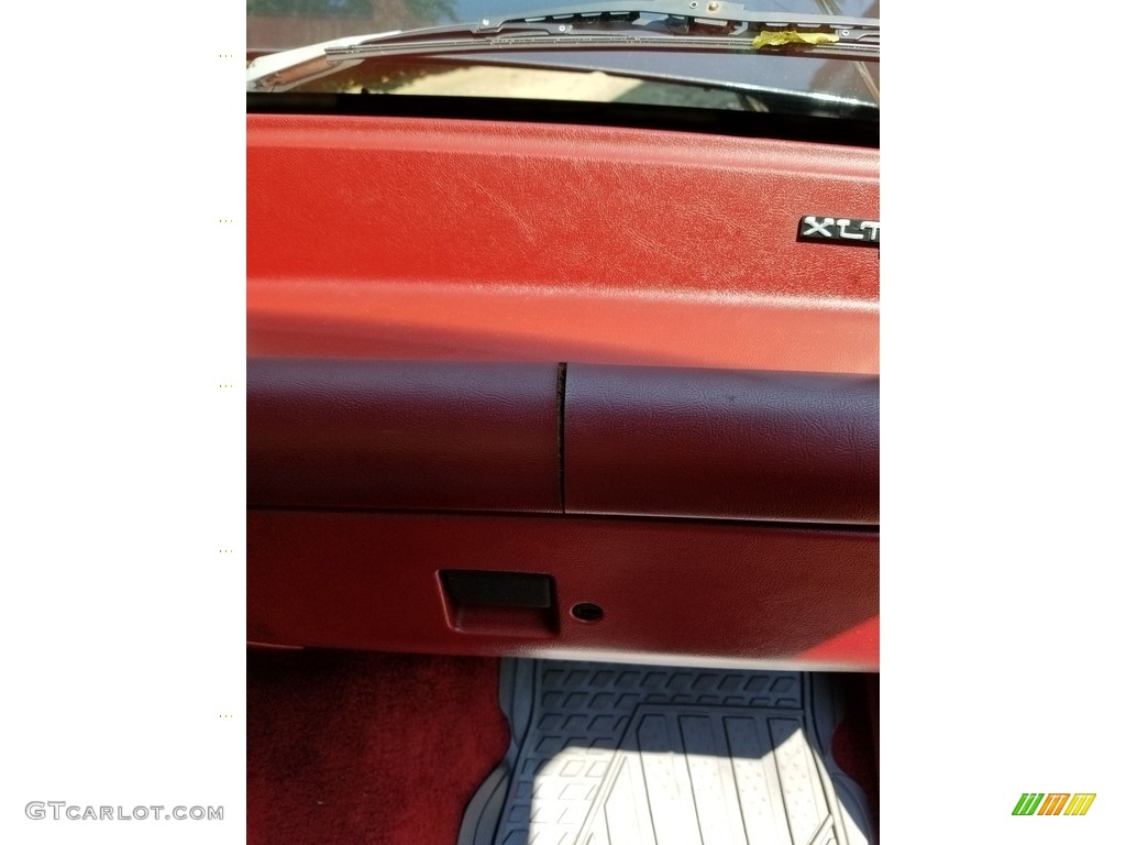 1991 F150 Lariat Regular Cab 4x4 - Dark Grey Metallic / Scarlet Red photo #8