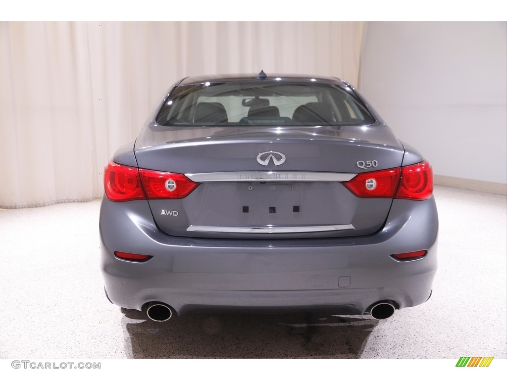 2015 Q50 3.7 AWD - Graphite Shadow / Graphite photo #18