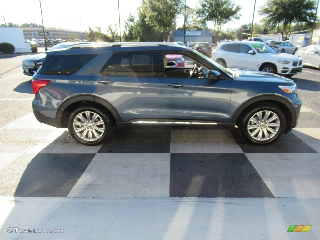 2020 Explorer Limited - Blue Metallic / Sandstone photo #3
