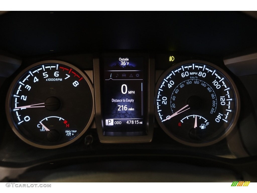 2017 Tacoma SR5 Double Cab 4x4 - Blazing Blue Pearl / Cement Gray photo #8