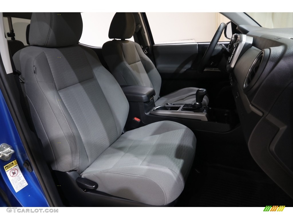 2017 Tacoma SR5 Double Cab 4x4 - Blazing Blue Pearl / Cement Gray photo #14