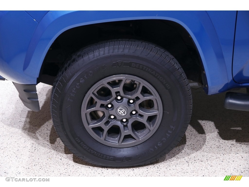 2017 Tacoma SR5 Double Cab 4x4 - Blazing Blue Pearl / Cement Gray photo #19