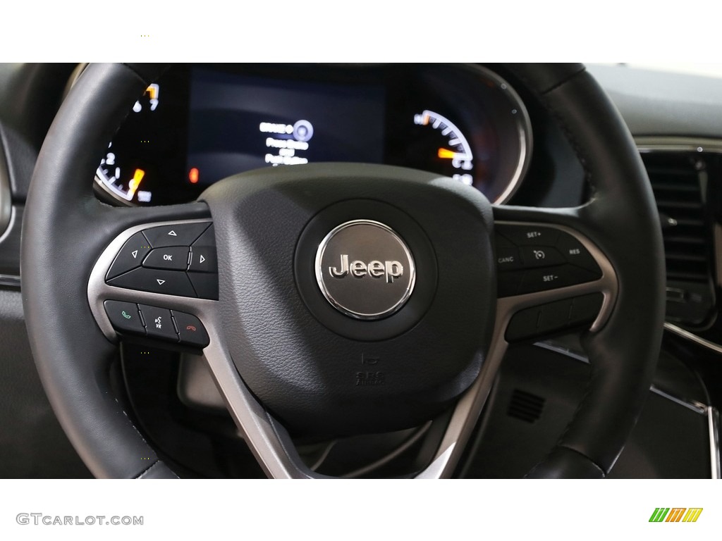 2021 Jeep Grand Cherokee Limited 4x4 Black Steering Wheel Photo #143294450