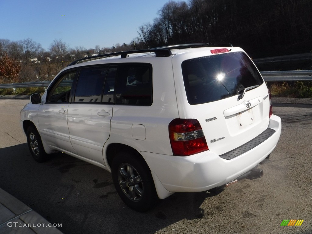 2005 Highlander V6 4WD - Super White / Ivory photo #12