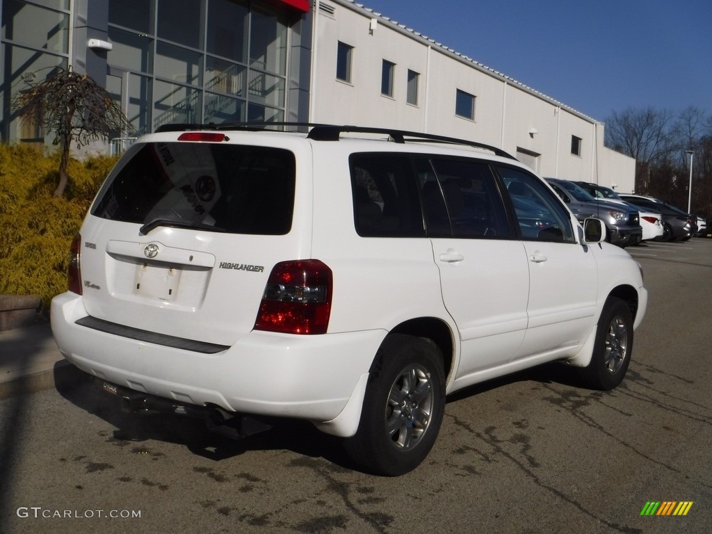 2005 Highlander V6 4WD - Super White / Ivory photo #15