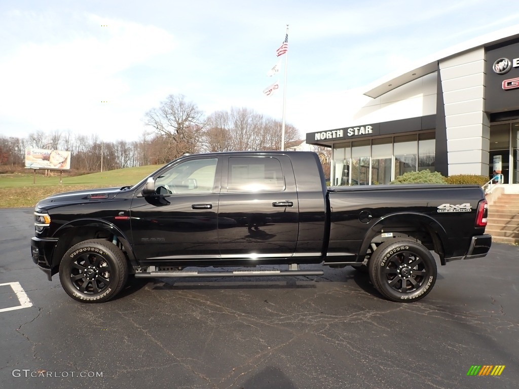 Diamond Black Crystal Pearl 2019 Ram 2500 Laramie Mega Cab 4x4 Exterior Photo #143296357