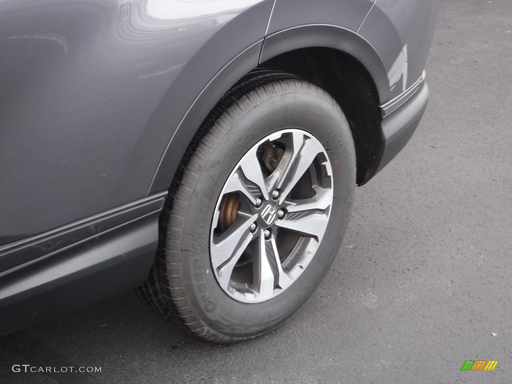 2018 CR-V LX AWD - Modern Steel Metallic / Black photo #3