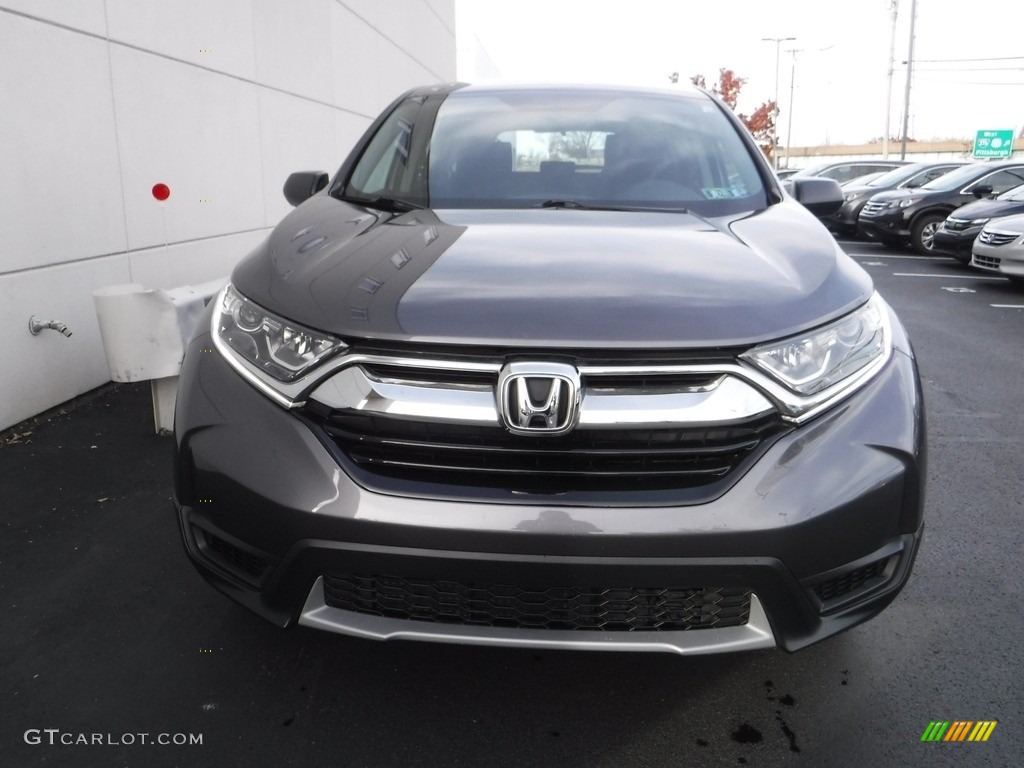 2018 CR-V LX AWD - Modern Steel Metallic / Black photo #4