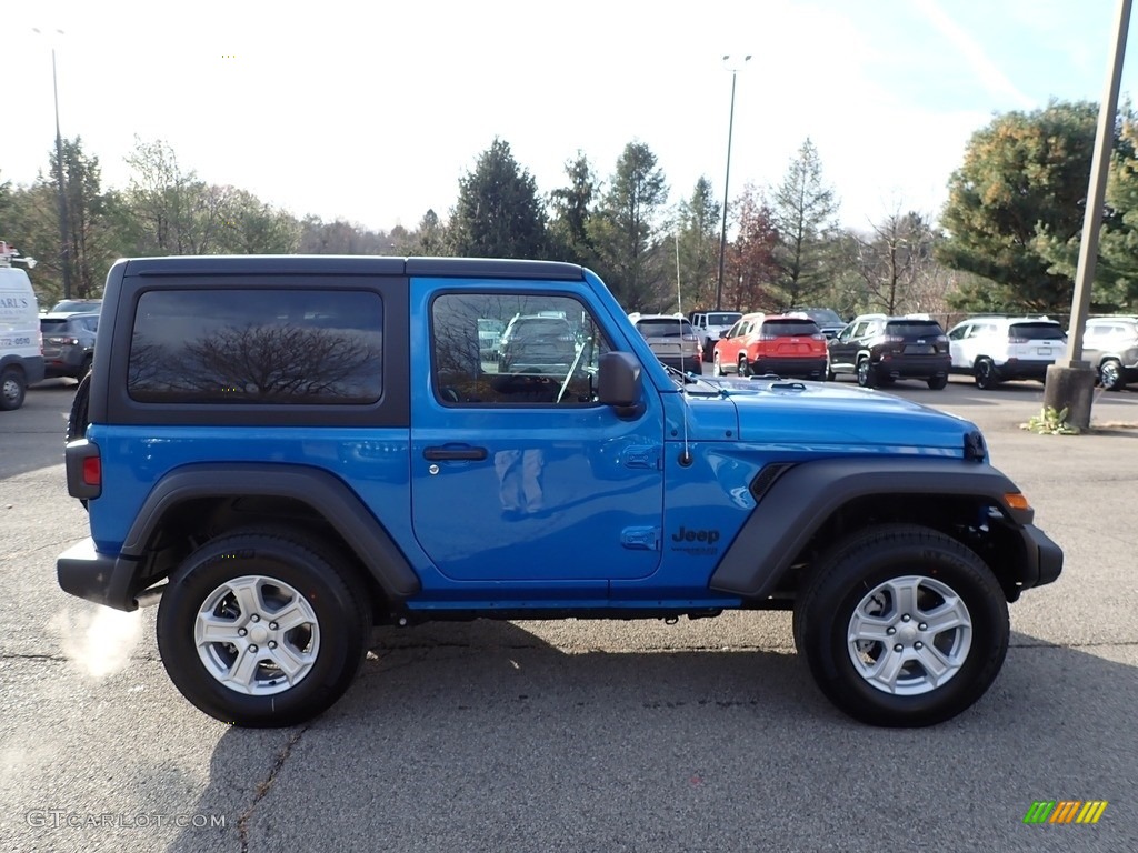 2021 Wrangler Sport 4x4 - Hydro Blue Pearl / Black photo #4