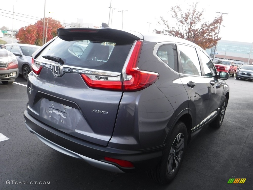 2018 CR-V LX AWD - Modern Steel Metallic / Black photo #6