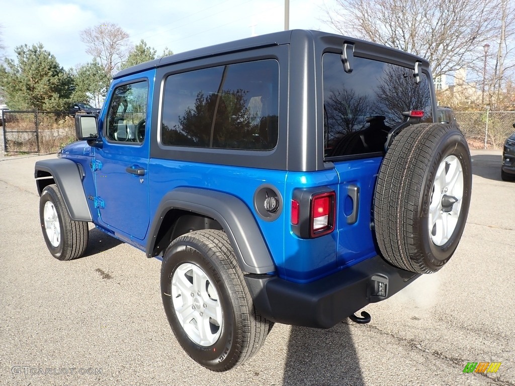 2021 Wrangler Sport 4x4 - Hydro Blue Pearl / Black photo #8