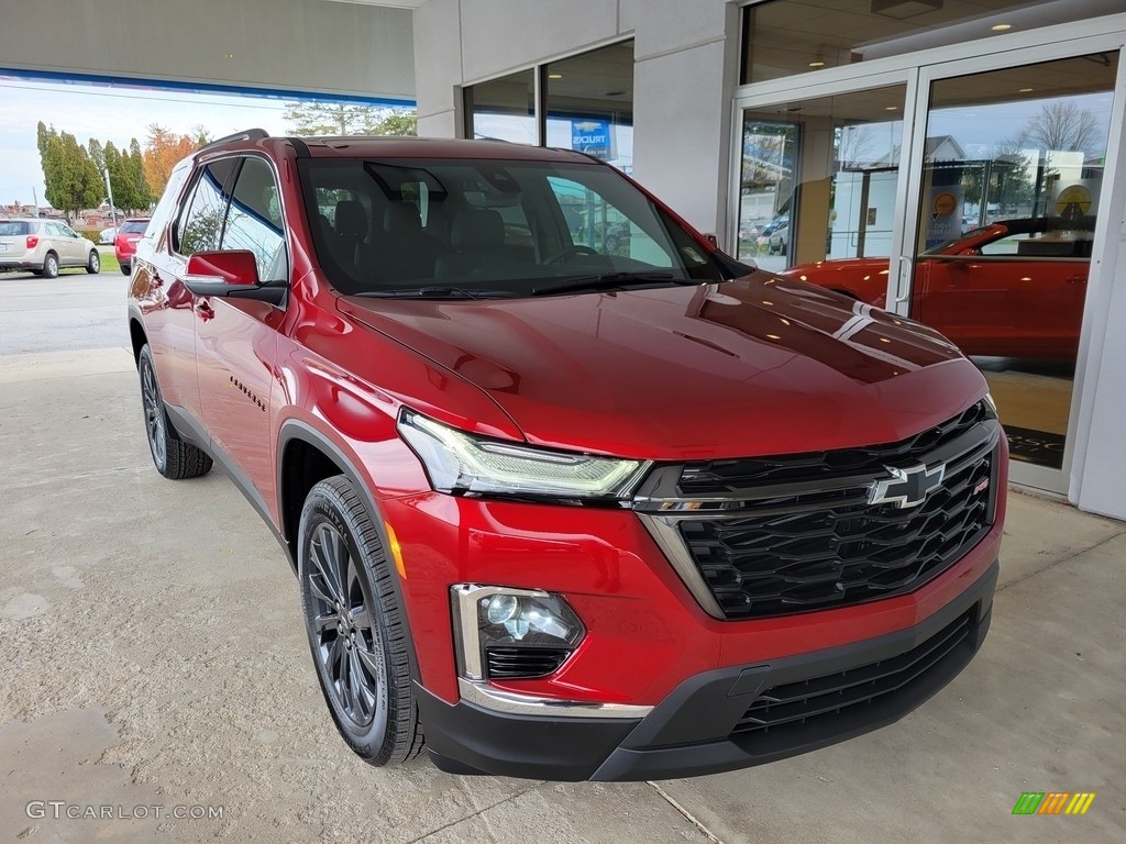 Cherry Red Tintcoat 2022 Chevrolet Traverse RS Exterior Photo #143296524
