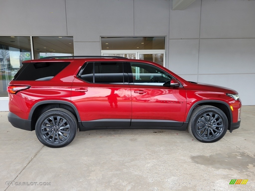 Cherry Red Tintcoat 2022 Chevrolet Traverse RS Exterior Photo #143296551