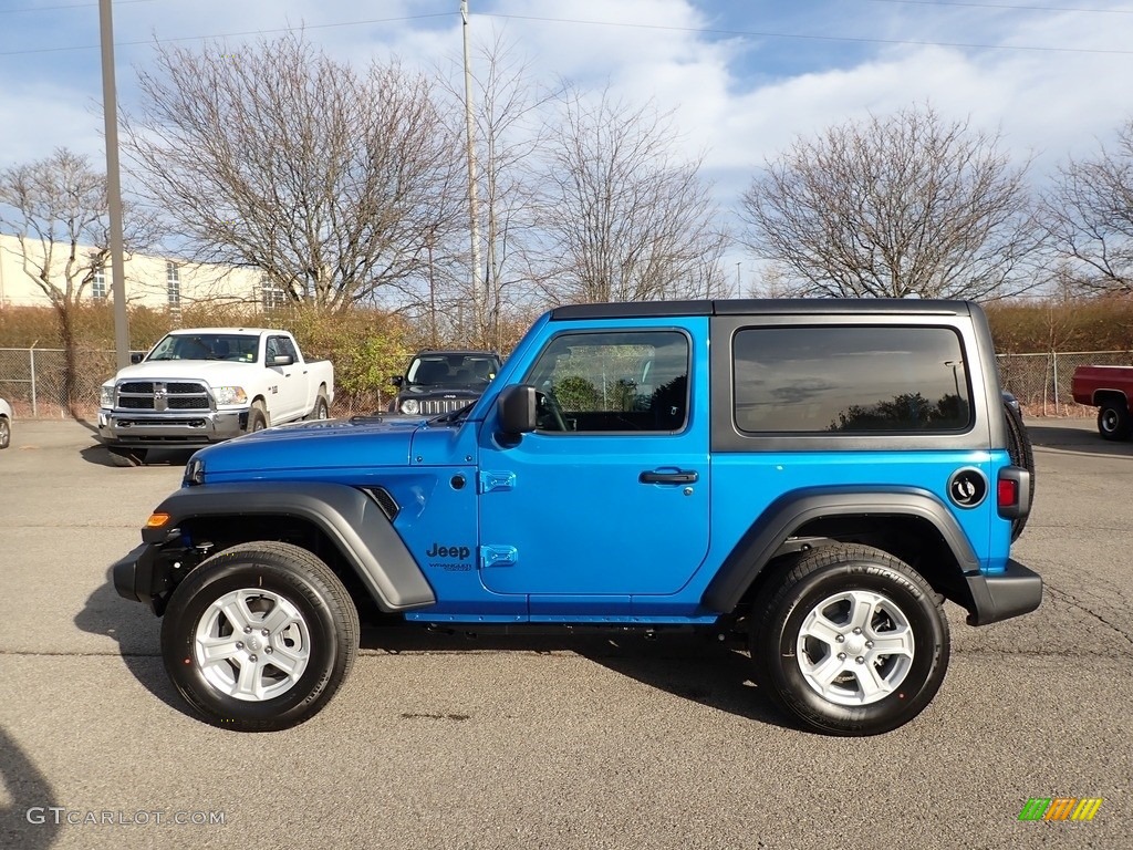 2021 Wrangler Sport 4x4 - Hydro Blue Pearl / Black photo #9