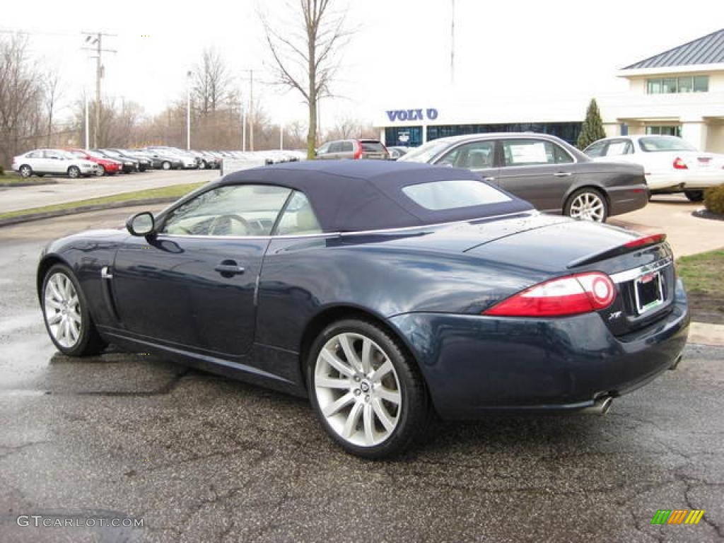 2007 XK XK8 Convertible - Midnight Blue Metallic / Caramel photo #3