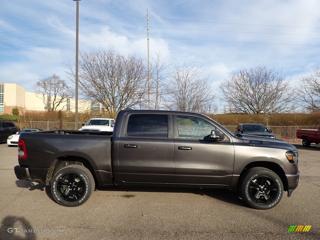 Granite Crystal Metallic 2022 Ram 1500 Big Horn Night Edition Crew Cab 4x4 Exterior Photo #143297756