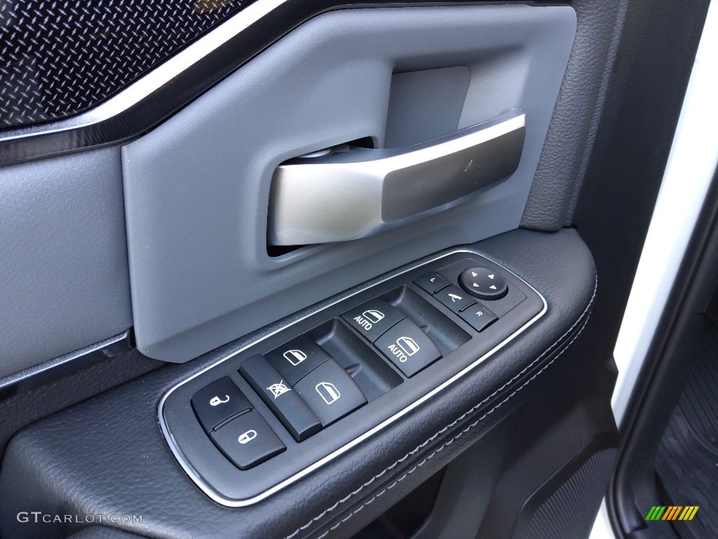 2022 Ram 2500 Power Wagon Crew Cab 4x4 Black/Diesel Gray Door Panel Photo #143298534