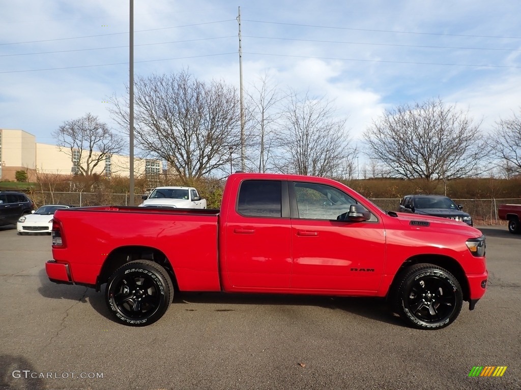 Flame Red 2022 Ram 1500 Big Horn Night Edition Quad Cab 4x4 Exterior Photo #143298593