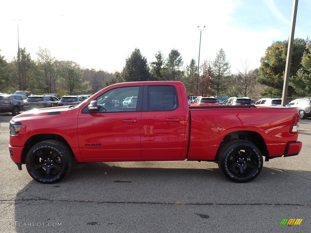 Flame Red 2022 Ram 1500 Big Horn Night Edition Quad Cab 4x4 Exterior Photo #143298664