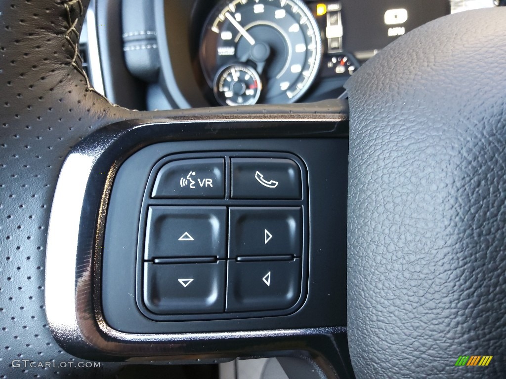 2022 Ram 2500 Power Wagon Crew Cab 4x4 Black/Diesel Gray Steering Wheel Photo #143298719