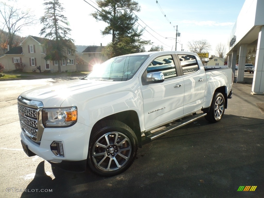 Summit White 2021 GMC Canyon Denali Crew Cab 4WD Exterior Photo #143298947