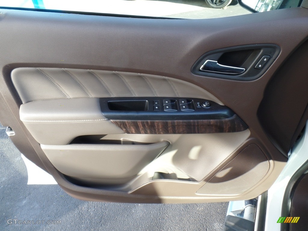 2021 GMC Canyon Denali Crew Cab 4WD Cocoa/Dark Atmosphere Door Panel Photo #143299211