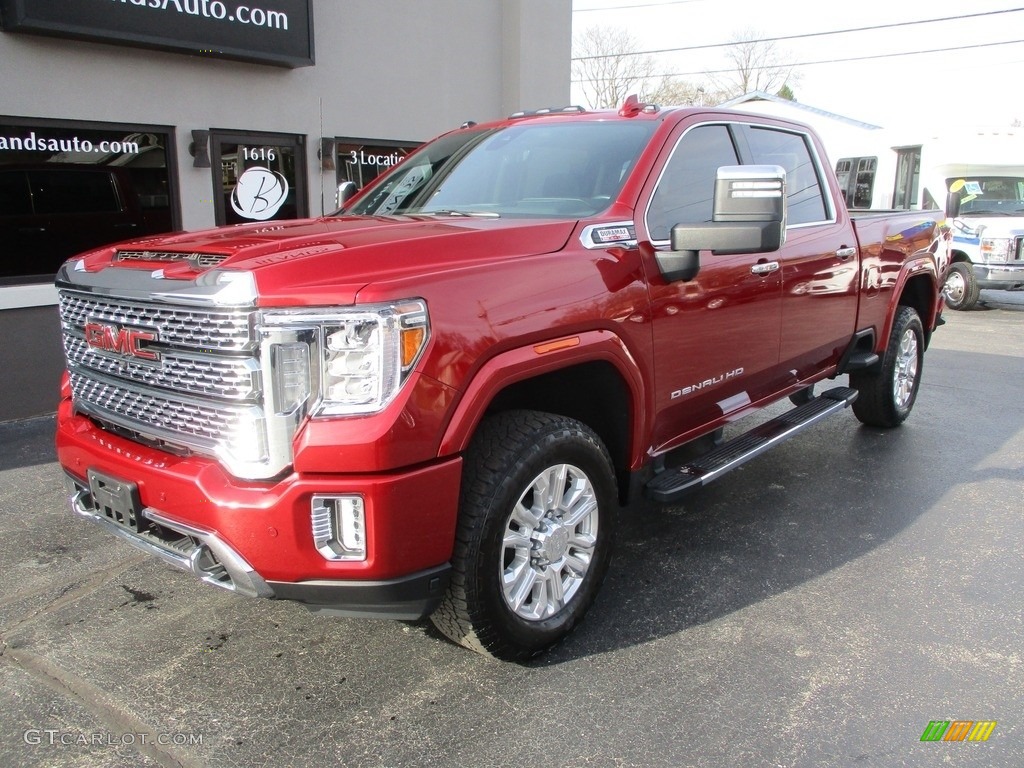 2021 Sierra 2500HD Denali Crew Cab 4WD - Cayenne Red Tintcoat / Jet Black photo #2