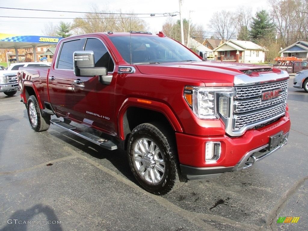 2021 Sierra 2500HD Denali Crew Cab 4WD - Cayenne Red Tintcoat / Jet Black photo #5