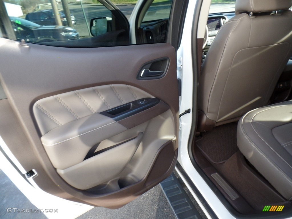 2021 GMC Canyon Denali Crew Cab 4WD Cocoa/Dark Atmosphere Door Panel Photo #143299650