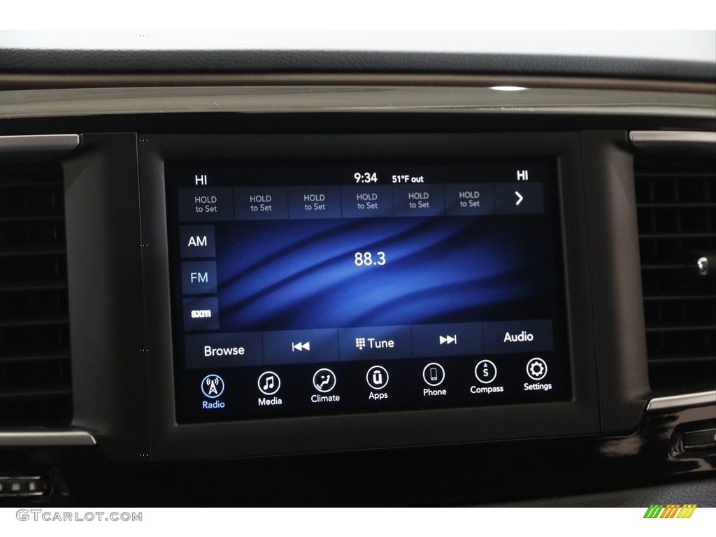 2018 Pacifica Touring Plus - Jazz Blue Pearl / Black/Alloy photo #10