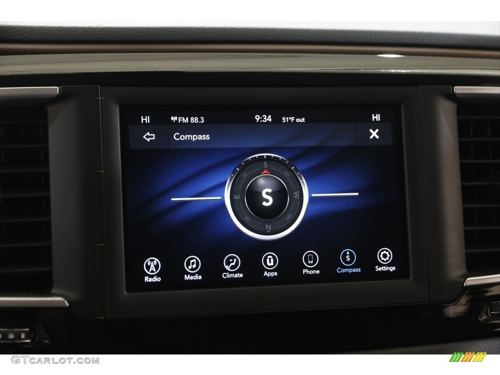 2018 Pacifica Touring Plus - Jazz Blue Pearl / Black/Alloy photo #13