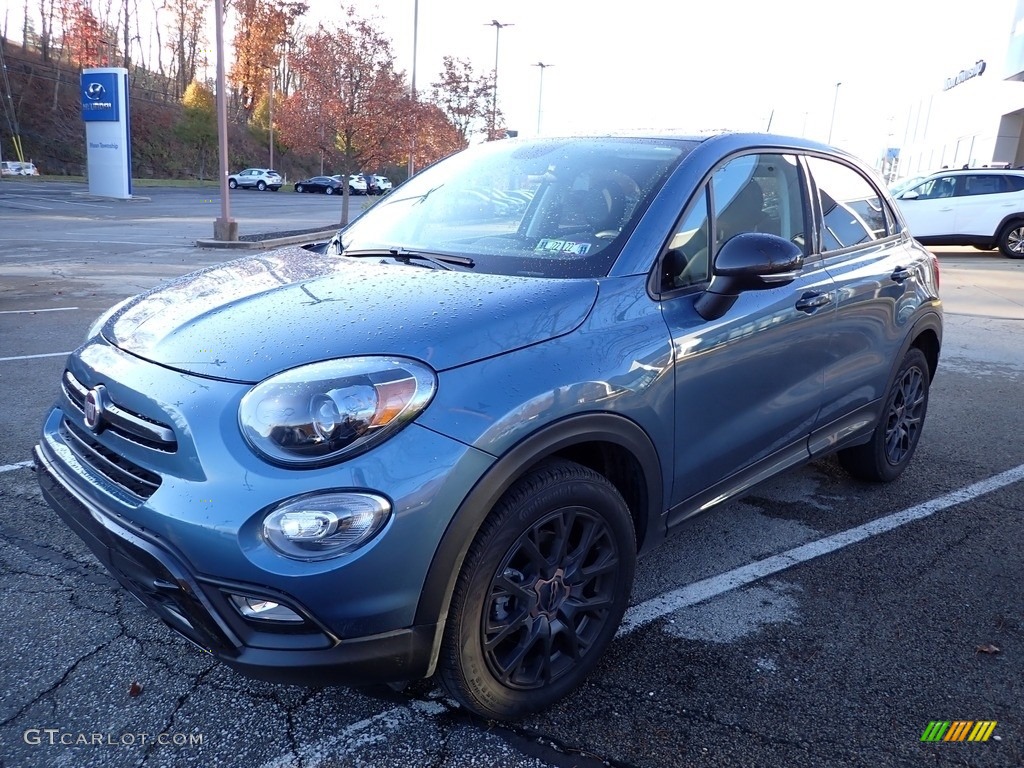 2018 500X Trekking AWD - Blue Sky Metallic / Black photo #1