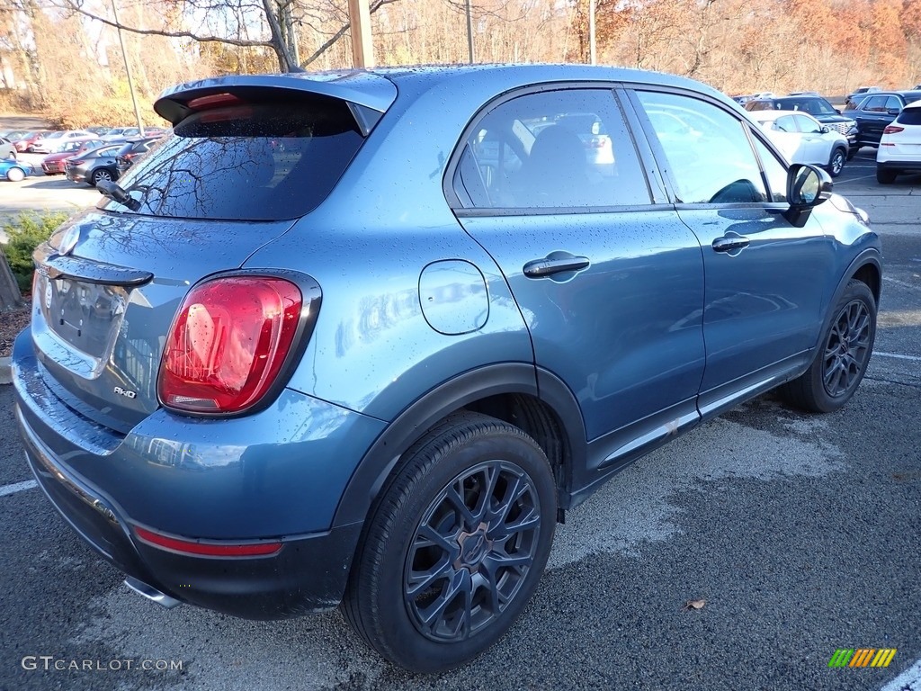 2018 500X Trekking AWD - Blue Sky Metallic / Black photo #2