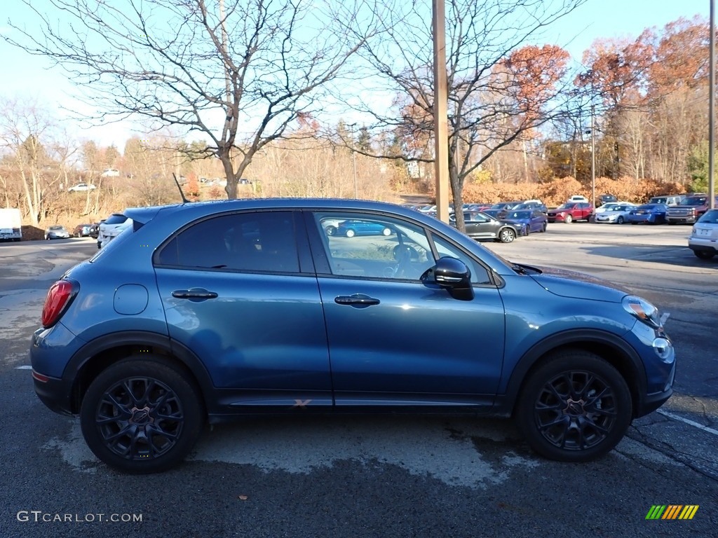 2018 500X Trekking AWD - Blue Sky Metallic / Black photo #3
