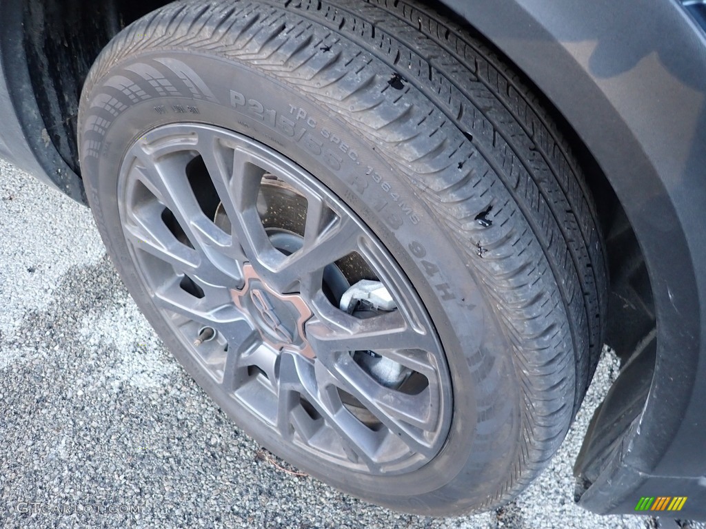 2018 500X Trekking AWD - Blue Sky Metallic / Black photo #5