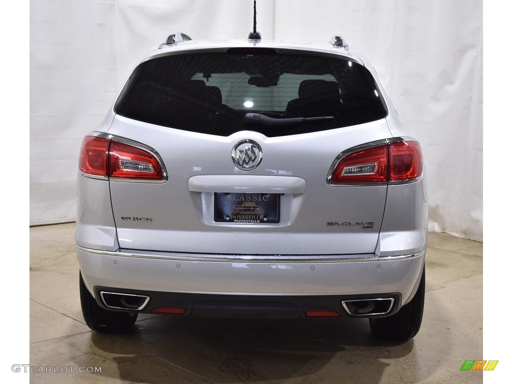 2017 Enclave Leather AWD - Quicksilver Metallic / Ebony/Ebony photo #3