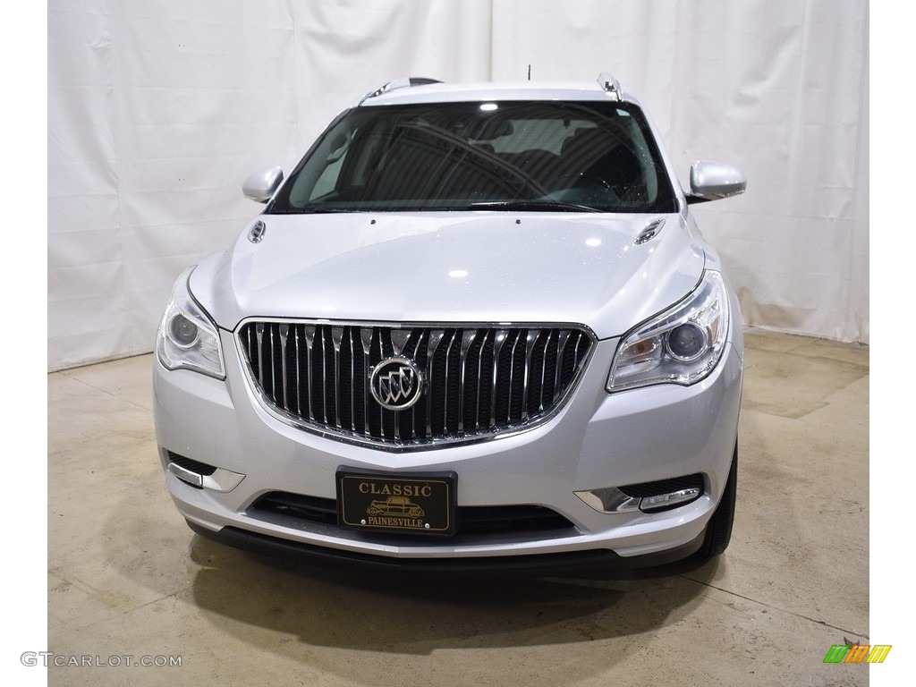 2017 Enclave Leather AWD - Quicksilver Metallic / Ebony/Ebony photo #4