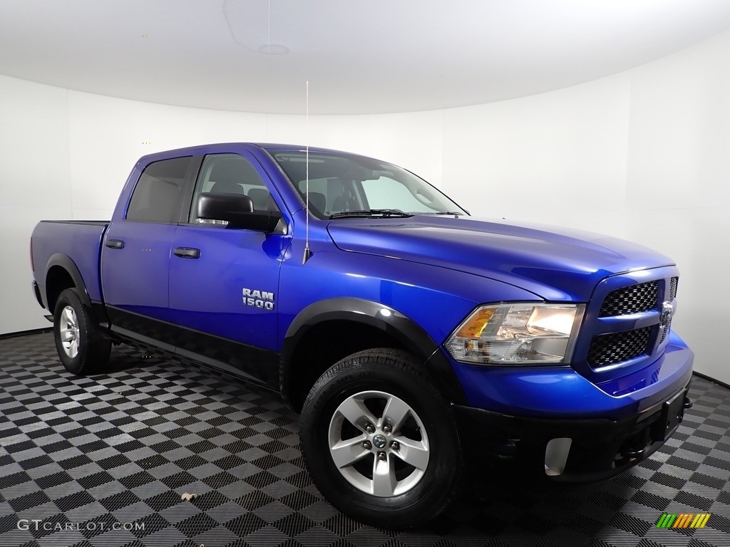Blue Streak Pearl 2016 Ram 1500 Outdoorsman Crew Cab 4x4 Exterior Photo #143302664
