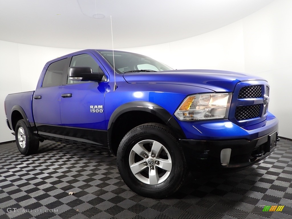 Blue Streak Pearl 2016 Ram 1500 Outdoorsman Crew Cab 4x4 Exterior Photo #143302694