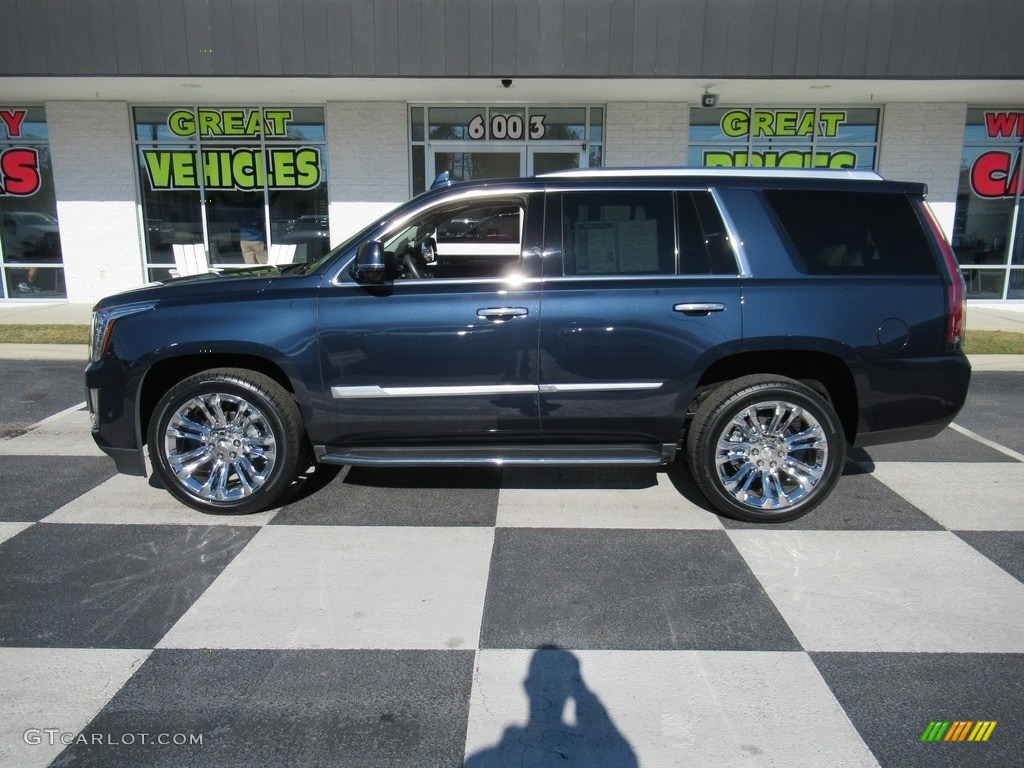 2020 Escalade Luxury 4WD - Dark Adriatic Blue Metallic / Shale photo #1