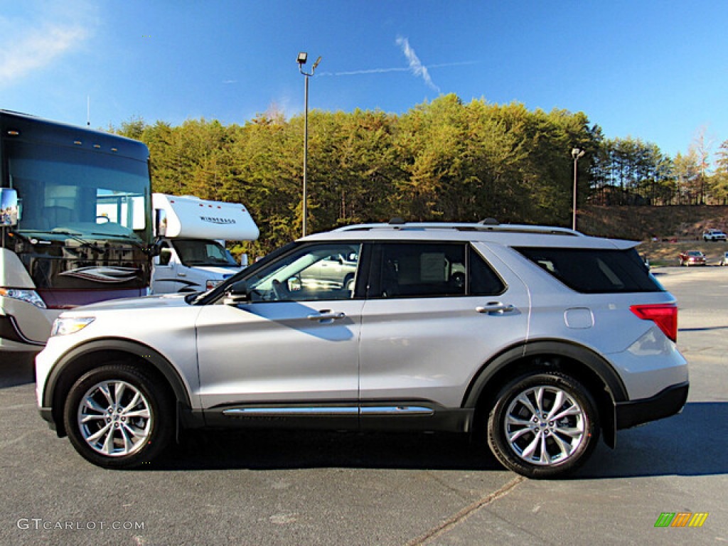 Iconic Silver Metallic 2021 Ford Explorer Limited 4WD Exterior Photo #143307186