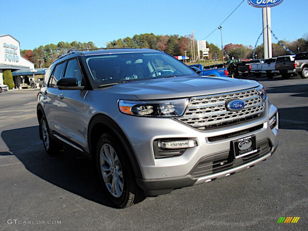 2021 Explorer Limited 4WD - Iconic Silver Metallic / Ebony photo #7