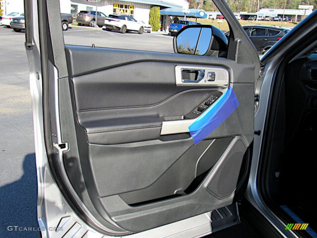 2021 Ford Explorer Limited 4WD Ebony Door Panel Photo #143307328
