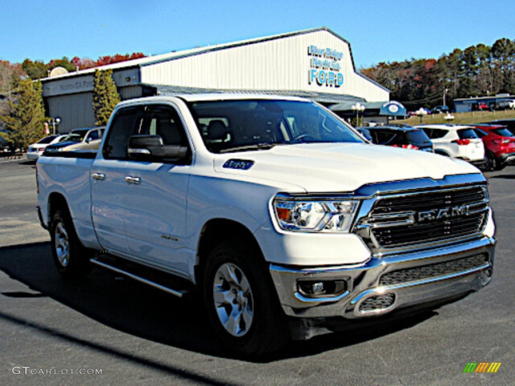 2019 1500 Big Horn Quad Cab 4x4 - Bright White / Black/Diesel Gray photo #7