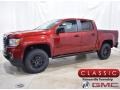 2022 Cayenne Red Tintcoat GMC Canyon AT4 Crew Cab 4WD #143308144