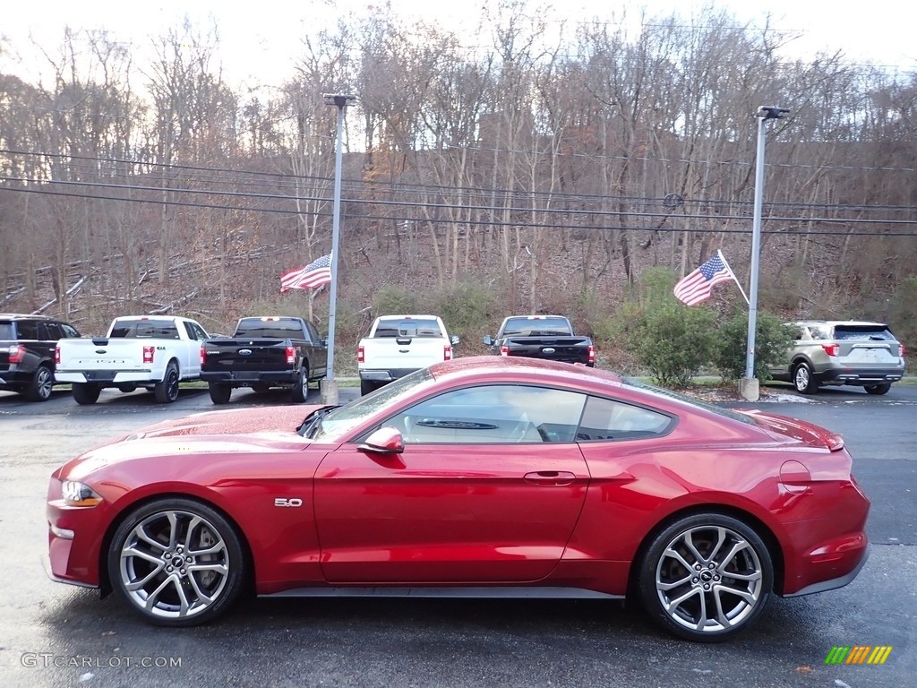 Ruby Red 2018 Ford Mustang GT Premium Fastback Exterior Photo #143309783
