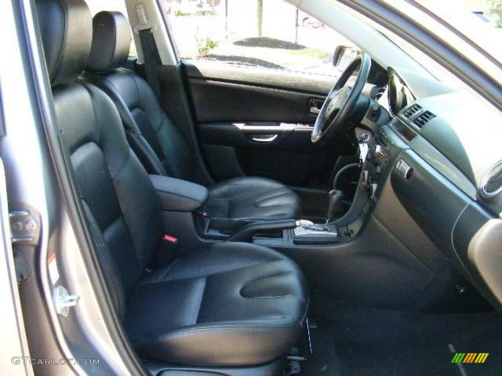 2006 MAZDA3 s Grand Touring Hatchback - Titanium Gray Metallic / Black photo #13