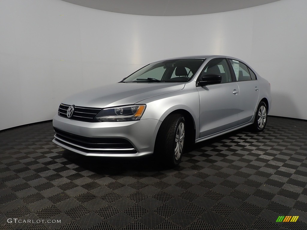 2015 Jetta TDI S Sedan - Reflex Silver Metallic / Titan Black photo #7