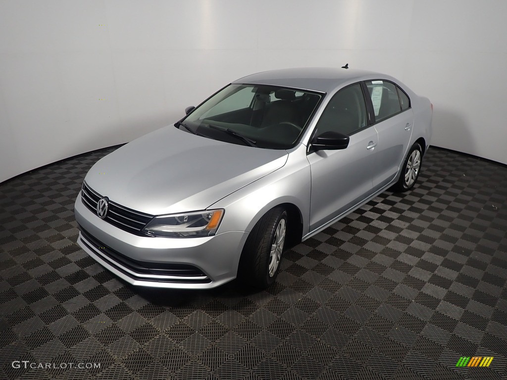 2015 Jetta TDI S Sedan - Reflex Silver Metallic / Titan Black photo #8